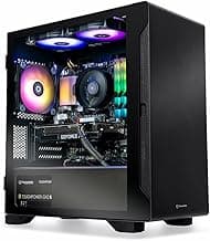 Thermaltake Graphite 360 Gaming PC (AMD Ryzen 5 5600X, RTX 3060, 16GB RGB 3200Mhz DDR4 ToughRAM RGB Memory, 1TB NVMe M.2, WiFi, Win 10 Home) Gaming Desktop Computer S1BK-B550-G36-LCS,Black
