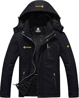 GEMYSE Men's Mountain Waterproof Ski Snow Jacket Winter Windproof Rain Jacket