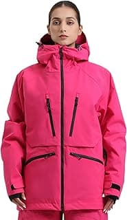 Snowboard Jacket Womens Ski Jacket Mens Snow Coat Baggy Waterproof Insulated Winter Hooded Mountain Coats