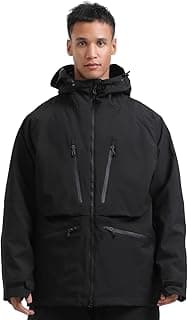 Snowboard Jacket Womens Ski Jacket Mens Snow Coat Baggy Waterproof Insulated Winter Hooded Mountain Coats