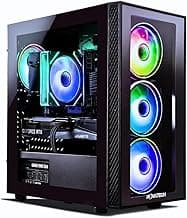 NOVATECH Titan Pro - Prebuilt Gaming PC Desktop Computer - RTX 5060 - Ryzen 5-4.2GHz - 1TB M.2 SSD - 16GB RAM WiFi/BT, Win 11 - Gaming Computer Tower - Pre Built PC Gaming - 1 Year Warranty