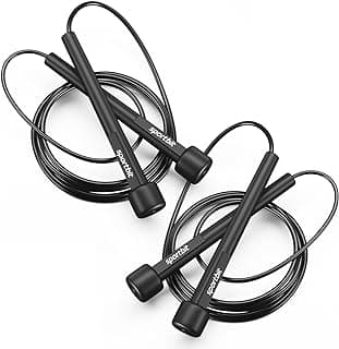 SPORTBIT Adjustable Jump Rope for Fitness and Exercise – Skipping Rope for Cardio, Boxing, and Weight Loss – Speed Rope perfect for Men & Women