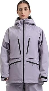 GSOU SNOW Snowboard Jacket Womens Ski Jacket Mens Snow Coat Baggy Waterproof Insulated Winter Hooded Mountain Coats