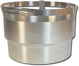 Rockford Chimney Supply Stainless Steel Chimney Appliance Adapter Connector RockFlex, Round 6 Inch