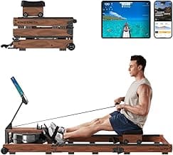 KINGSMITH Rowing Machines for Home Foldable, Compact Row Machine, 400LB & 350LB Weight Capacity, Folding Rower Machine with Adjustable Resistance, Data Monitor, App Supported