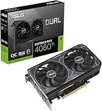 ASUS Dual GeForce RTX 4060 Ti V2 OC Edition 8GB GDDR6 SFF Compatible with Axial-tech Fan/DUAL-RTX4060TI-O8G-V2 (Renewed)