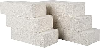 6 Pieces Insulating Fire Brick for Ovens, Kilns, Blacksmith, Fireplaces, Forges 9" x 4.5" x 2.5" 2300F Rated Insulating Fire Bricks