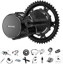 BBS02 48V 750W Mid Drive Kits Mid Motor Ebike Conversion Kits with Chainring Wheel and LCD Display(No Battery)