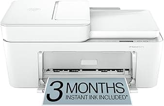 HP DeskJet 4227e Wireless All-in-One Color Inkjet Printer, Scanner, Copier, Best-for-Home, 3 Month Instant Ink Trial Included, AI-Enabled (6W7F0A)
