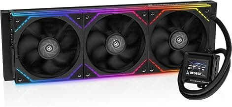 Thermalright FW360 SE ARGB V2 360mm AIO Liquid CPU Cooler, 2" LCD Screen, 3 x TL-M12Q 120mm PWM Daisy-Chain Fans, for AMD AM4/AM5 and Intel LGA1851/1700, Black