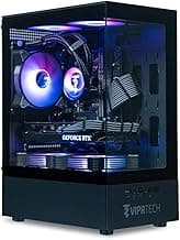 ViprTech Stryker 3.0 Gaming PC - AMD Ryzen 7 (4.1GHz Liquid Cooled), RTX 3060 12GB, 16GB DDR4 RAM, 1TB SSD, 700W PSU, WiFi BT, Win 11 Pro, RGB, Desktop Computer Prebuilt, Black