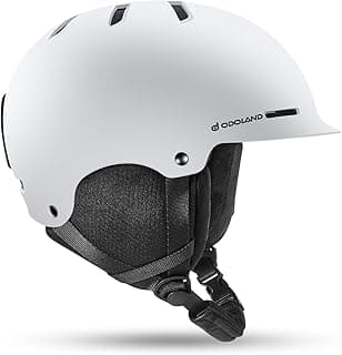 Odoland Adult Ski Helmet for Men & Women - Snowboard Helmet with Adjustable Dial Fit System, ASTM Safety Certified, Goggles Compatible for Skiing, Snowboarding
