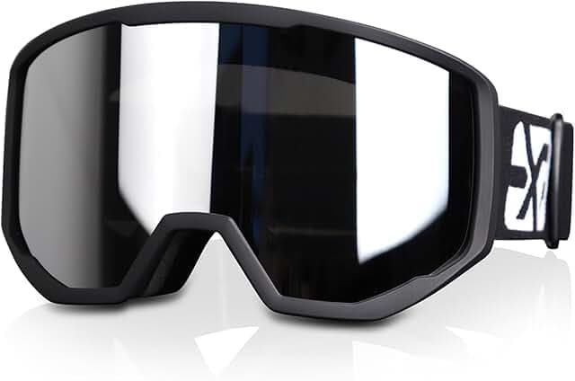 EXP VISION Ski/Snowboard Goggles for Men Women, OTG Snow Goggles Anti Fog UV Protection