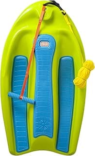 ZUP Coast Board All-in-One Kid's Wakeboard, Trainer Board, Kneeboard, and Water Skis with Rope Handle, Ideal for Water Sports and Boating, Perfect for Beginners and Young Riders