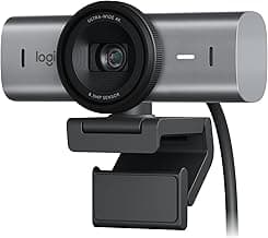 Logitech MX Brio Ultra HD 4K Webcam for Collaboration and Streaming, 1080p 60 FPS, Show Mode, Works with Microsoft Teams, Zoom, Google Meet, Nintendo Switch 2, Graphite