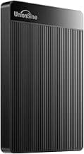 UnionSine 1TB Ultra Slim Portable External Hard Drive HDD-USB 3.0 for PC, Mac, Laptop, PS4, Xbox one, Xbox 360-(Black)
