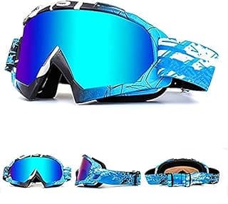 Zsling OTG Ski Snow Goggles, UV Protection Anti Fog Snowboard Goggles for Men Women Youth