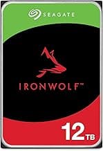 IronWolf 12TB, Interne Harde Schijf, voor NAS RAID, NAS, 3.5", SATA 6 GB/s, 7200 RPM, 265 MB Cache, FFP, Data Rescue Service (ST12000VNZ008)