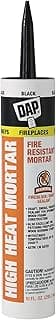 DAP High Heat Fire Resistant Mortar, 10 Oz, Black (7079818854)