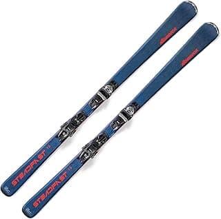 NORDICA Men's Steadfast 75 CA FDT Bue/Red Stable Durable Maneuverable All Mountain Alpine Snow Skis with TP2 Compact 10 FDT Bindings Included