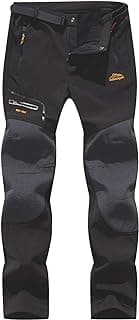 Men's Snow Ski Outdoor Waterproof Windproof Fleece Cargo Hiking Pants