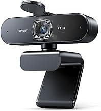 EMEET NOVA 4K Webcam for PC - Ultra 4K HD, PDAF Autofocus, Dual Omnidirectional Mics, 73° FOV, Auto Light Correction, USB-A, Privacy Cover, Ideal for High-End Business Meetings&Live Streaming