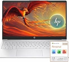 HP Business Laptop with Microsoft Office 365, 1TB OneDrive and 128GB SSD, 8GB RAM, 4-Core Intel Processor | No Mouse, Fast Response, Long Battery Life, Good Value