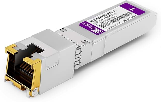 10GBASE-T SFP+ to RJ45 Transceiver, 1/2.5/5/10G Multi-Rate Copper SFP+ to Ethernet Module for Cisco SFP-10G-T-S, Ubiquiti UniFi UF-RJ45-10G, Mikrotik S+RJ10, Meraki , Netgear, D-Link and More, 1 Pack