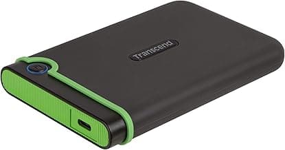 StoreJet 2TB Rugged External Hard Drive, for PS4/PC/Mac/Desktop, Laptop/Xbox One/Xbox 360, USB3.1Gen1(5Gbps) Type-C Portable HDD/One Touch Auto-Backup Button/Anti-Shock Resistant-TS2TSJ25M3C