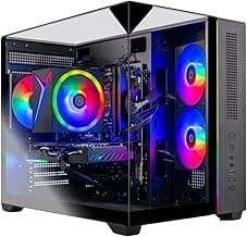 Skytech Gaming Crystal Gaming PC, AMD Ryzen 7 5700 3.7GHz, NVIDIA RTX 5060, 1TB NVMe SSD, 32GB DDR4 RAM 3200, 650W Gold PSU, Wi-Fi, Win 11, Desktop