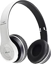 Wireless Bluetooth Over-Ear Headphones, Hybrid Noise Cancelling, HiFi Stereo, Foldable, Lightweight, Deep Bass, Black