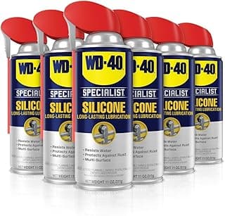 WD-40 Specialist Silicone Lubricant with SMART STRAW SPRAYS 2 WAYS 11 OZ [6-Pack]
