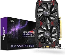 RX 5500 XT 8gb GDDR6 Graphics Card,128 Bit, 3XDP, HDMI, PCI Express 4.0X8, 8pin with Fan Intelligent System,Gaming PC Computer Video Cards with 3X DisplayPort +1X HDMI (Style 1)