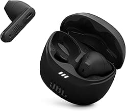 JBL Tune Flex 2 - True Wireless Noise Cancelling Earbuds with JBL Spatial Sound and Smart Ambient Technology, 6 mics for Perfect Calls, up to 48Hrs of Playback, IP54 Dust & Water Resistant (Black)