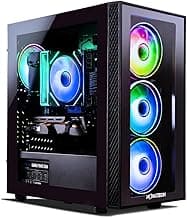 NOVATECH Phantom - Prebuilt Gaming PC Desktop Computer - RX580 8GB - Core i7 Xeon 3.5GHz - 16GB RAM - 512GB M.2 SSD WiFi/BT, Win 11 Pro - Gaming Computer Tower - Pre Built PC Gaming - 1 Year Warranty