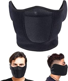 Balaclava Half Face Mask Adjustable Fastener Windproof Men Women for Skiing Snowboarding Motorcycling Winter Face Mask Outdoor Sports Highly Breathable (Half-face)