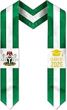 Flag Graduation Sash, Premium Graduation Stole for International Graduates (72 Inches)