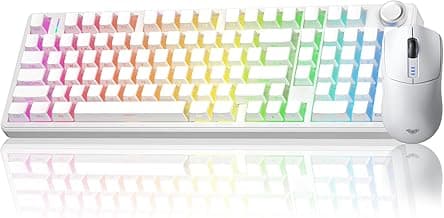 AULA Wireless Keyboard and Mouse Combo, F99 Pro Silent Mechanical Keyboard+SC580 Wireless Mouse