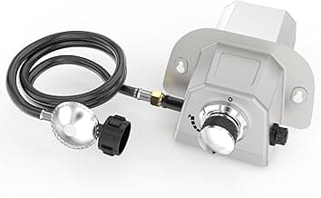 Uniflasy Gas Burner for Ooni Pizza Oven Accessories, for Ooni Karu 12 Gas Burner Attachment, Replace for 12G Adapter, for Fyra 12 with Propane Conversion Kit, fits Bighorn Outdoors Pizza Oven 12"