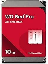 Western Digital 10TB WD Red Pro NAS Internal Hard Drive HDD - 7200 RPM, SATA 6 Gb/s, CMR, 256 MB Cache, 3.5" - WD102KFBX