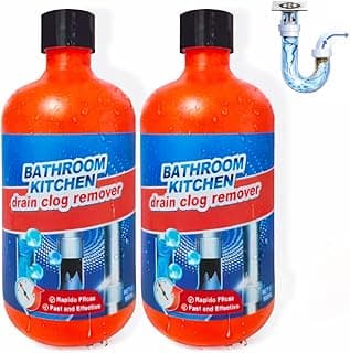 Drain Clog Remover, Liquid Plumber Drain Cleaner, Sink Cleaner Garbage Disposal and Deodorizer, Pipe Cleaners for Shower or Sink Drains, Professional Toilet Unclogs and Removes Hair, Blockage (2 pcs)