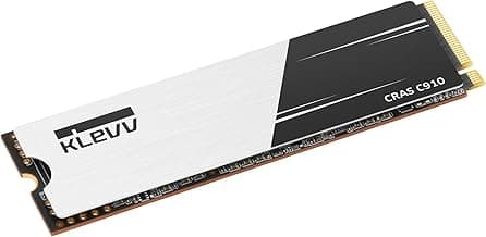KLEVV CRAS C910 1TB M.2 2280 NVMe PCIe Gen4x4 Laptop & Desktop Internal SSD Heatsink Included, up to 5000MB/s (K01TBM2SP0-C91)