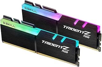 G.SKILL Trident Z RGB Series DDR4 RAM (XMP) 32GB (2x16GB) 3200MT/s CL16-18-18-38 1.35V Intel AMD Desktop Computer Memory U-DIMM (F4-3200C16D-32GTZR)