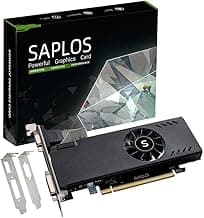Radeon RX 550 Low Profile Graphics Card, 4GB GDDR5 128-bit, HDMI VGA DVI-D, Video Card for PC Gaming, Computer GPU, for Desktop SFF Small Form Factor, DirectX 12