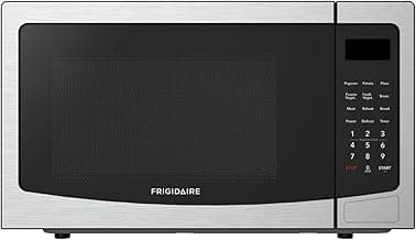 FRIGIDAIRE 1.1 Cu Ft Stainless Steel Countertop Microwave Oven, Multi Function, Programmable, 1000W, residential kitchen, Stainless