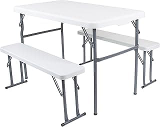Stansport 616-100 Heavy-Duty Camp Table with Benches