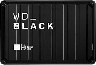 WD_BLACK 4TB P10 Game Drive, Portable External Hard Drive, Works with Playstation, Xbox, & PC - WDBA3A0040BBK-WESN