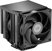 PCCOOLER CPU Air Cooler Dual-Tower, 7×6mm Heatpipes, 120mm Hydraulic PWM Fan, Anti-Deformation Bracket, Wavy Fin Stack, Copper Reflow Base, Intel LGA1851/1700 & AMD AM5 Compatible(RT720 TC BK)
