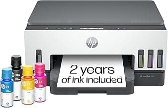 HP Smart Tank 7001 Wireless All-in-One Ink Tank Printer, Scanner, Copier with 2 Years of Ink Included, Best-for-Home Office, Cartridge-Free Refillable, AI-Enabled (28B49A)
