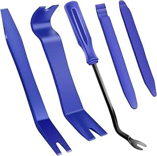 AXELECT 5 Pack Trim Removal Tool Kit, No Scratch Plastic Pry Tool Kit,Auto Trim Tool Kit Car Tools,Car Panel Door Window Tools Kit,Fastener Removal Interior Trim Tools